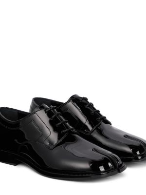 Pantofi brogue din piele de lac Maison Margiela negru