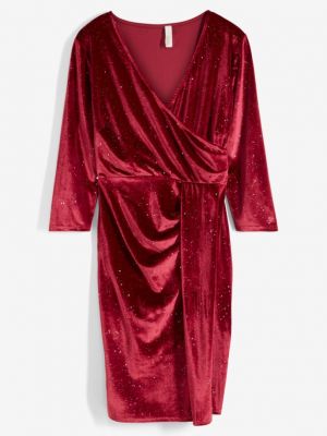 Бархатное платье Bodyflirt Boutique красное