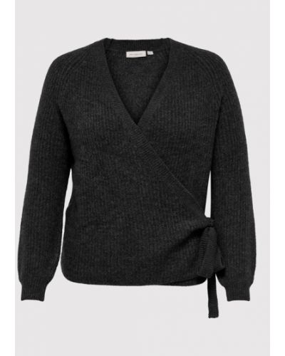 ONLY Carmakoma Sweater Karin 15252992 Fekete Regular Fit