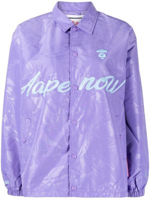 Giacca con stampa Aape By *a Bathing Ape® viola