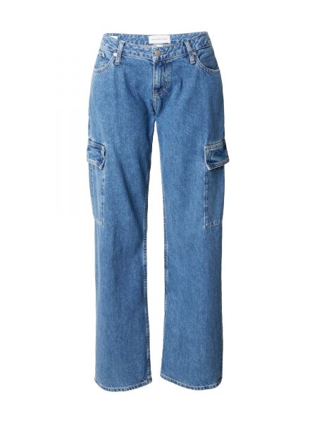 Φαρδιά τζιν Calvin Klein Jeans μπλε
