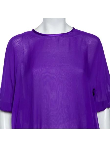 Blusa de seda Dolce & Gabbana Pre-owned violeta