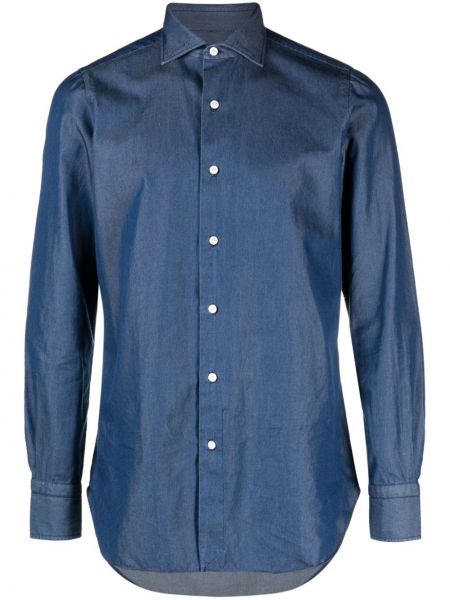 Camicia jeans Finamore 1925 blu