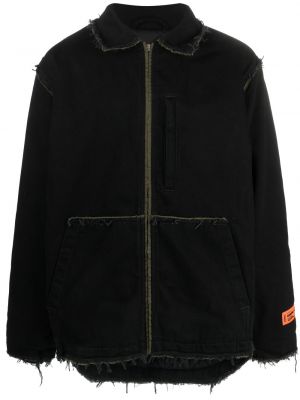Džínsová bunda na zips Heron Preston čierna
