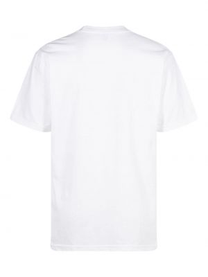 Koszulka bawełniana z nadrukiem Supreme biała