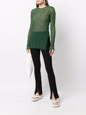 Haut en tricot ajouré Uma Wang vert