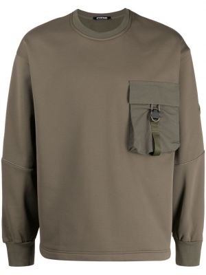 Jersey sweatshirt mit taschen Spoonyard grün