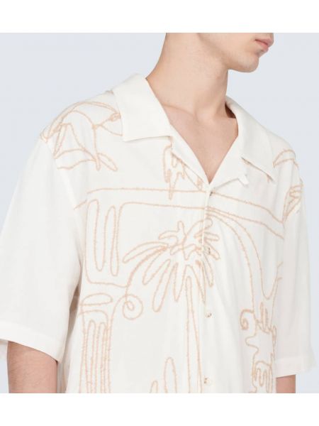 Camisa de lino de algodón Commas