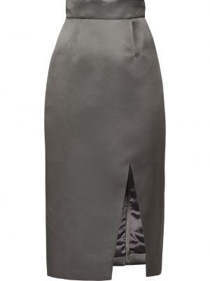 Falda de tubo ajustada Miu Miu gris