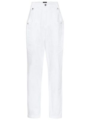 Bílé džíny s vysokým pasem Isabel Marant