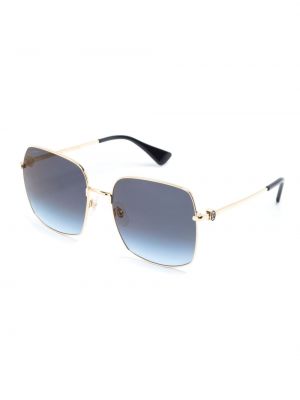 Okulary przeciwsłoneczne gradientowe oversize Cartier Eyewear złote