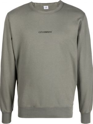 Rund hals trykt sweatshirt C.p. Company grønn