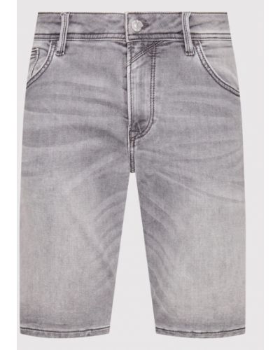 Priliehavé džínsové šortky Tom Tailor Denim sivá