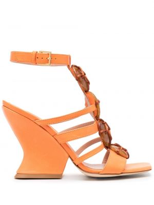 Sandaletter Alberta Ferretti orange