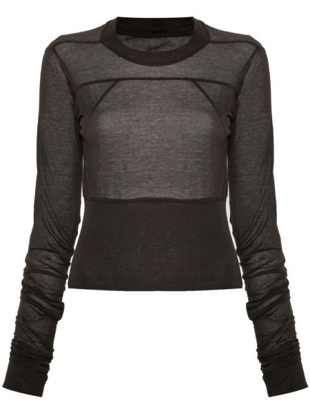 Puuvilla crop top Rick Owens harmaa