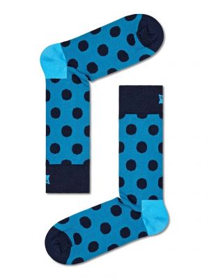 Skarpety w grochy Happy Socks niebieskie