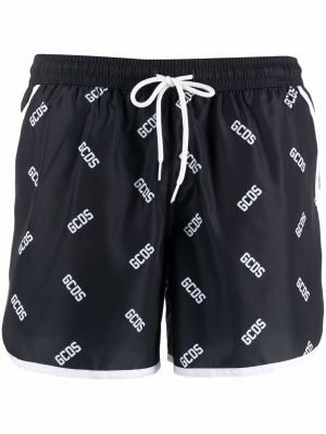 Trykt shorts Gcds svart