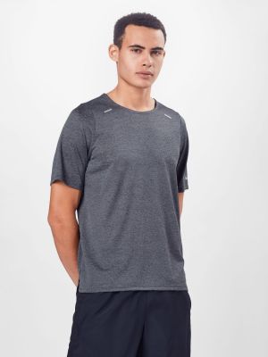 T-shirt sportive in maglia Nike grigio