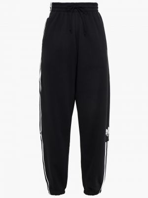 Флісові брюки в смужку Adidas Originals, чорні
