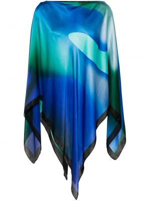 Jedwabna kurtka z nadrukiem w abstrakcyjne wzory Giorgio Armani
