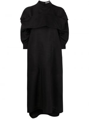 Czarna sukienka asymetryczna Issey Miyake