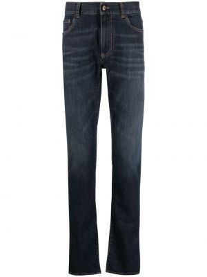 Low waist straight jeans Canali blau