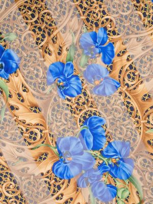 Květinový hedvábný šál s potiskem Christian Dior