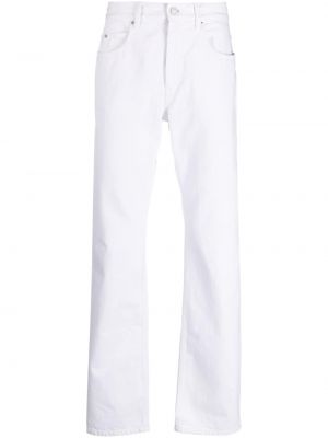 Bavlněné straight fit džíny Marant bílé