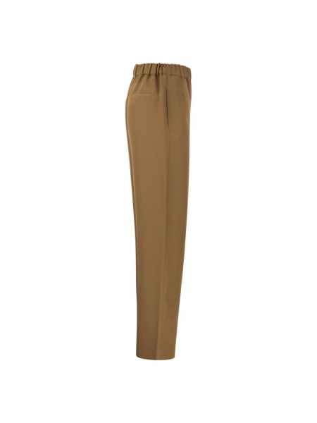 Pantalones de cintura alta Fabiana Filippi marrón