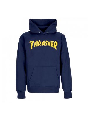 Daunen hoodie Thrasher blau