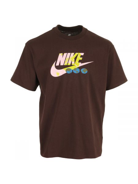 Koszulka z krótkim rękawem Nike brązowa