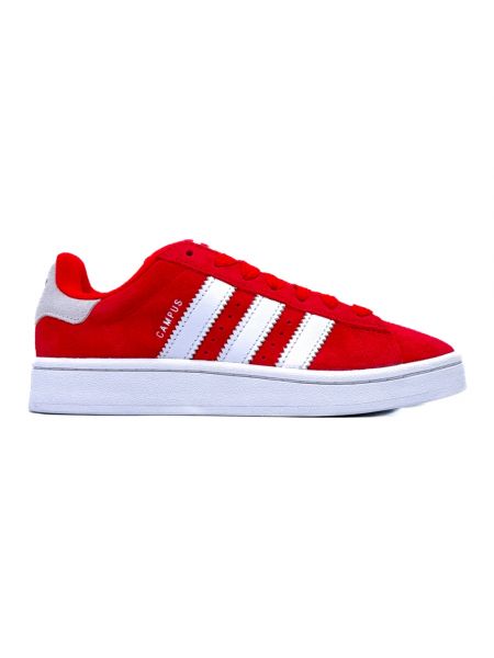 Sneakersy skórzane Adidas Originals czerwone