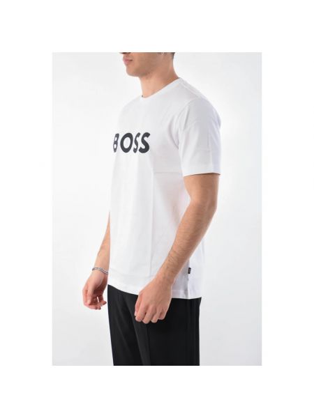 Koszulka bawełniana Hugo Boss biała