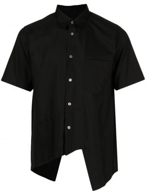 Asimetriška medvilninė marškiniai Black Comme Des Garçons juoda