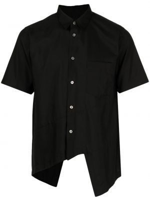 Chemise en coton asymétrique Black Comme Des Garçons noir