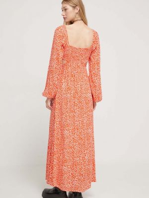Dlouhé šaty Billabong oranžové
