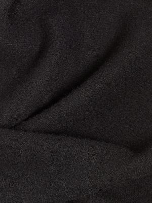 Echarpe en laine de motif coeur Ami Paris noir