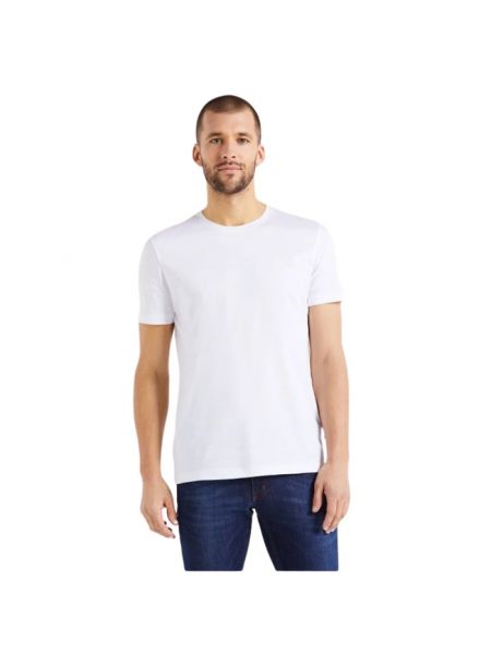 Jersey t-shirt mit rundem ausschnitt Van Laack weiß