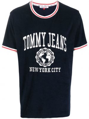 Trykt t-skjorte Tommy Jeans blå