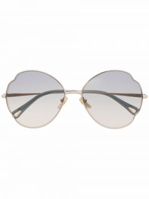 Spalvų gradiento rašto akiniai nuo saulės oversize Chloé Eyewear