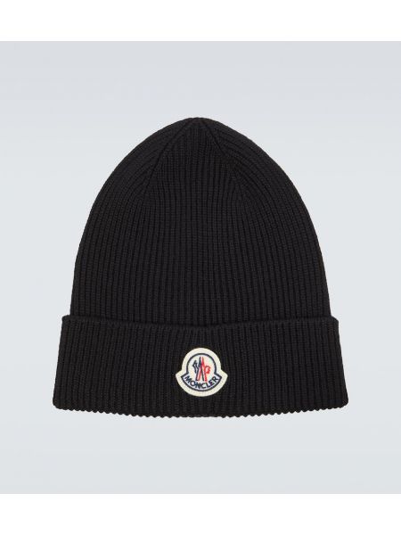 Bonnet en laine Moncler noir