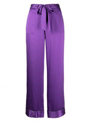 Hedvábné pyžamo Kiki De Montparnasse fialové