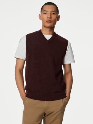 Шерстяной свитер без рукавов Marks & Spencer
