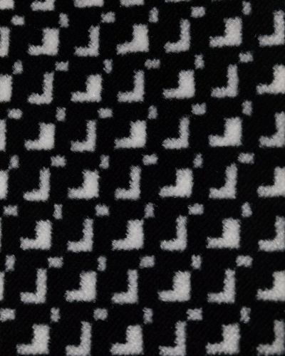 Corbata de seda con estampado con estampado geométrico Giorgio Armani negro