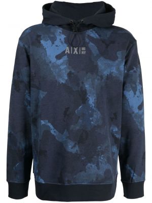 Hoodie Armani Exchange blå