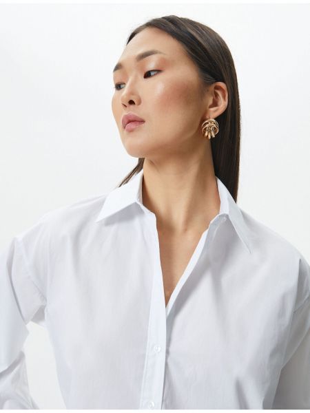 Μακρυμάνικο βαμβακερό πουκάμισο με κουμπιά Koton
