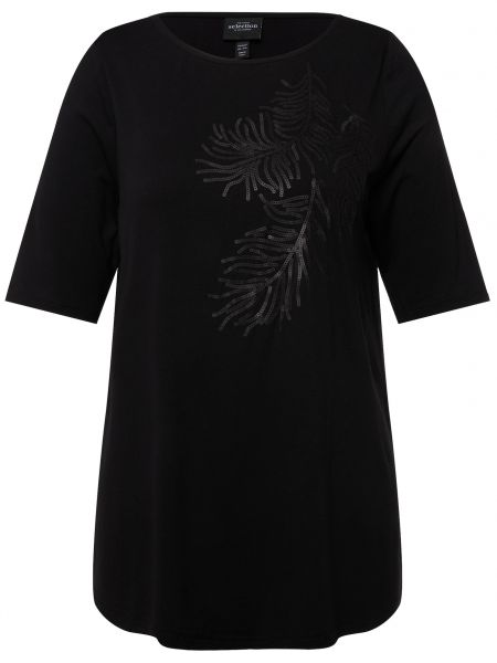 T-shirt Ulla Popken noir