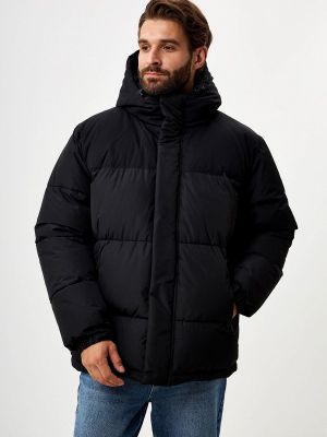 Утепленная демисезонная куртка Sela черная