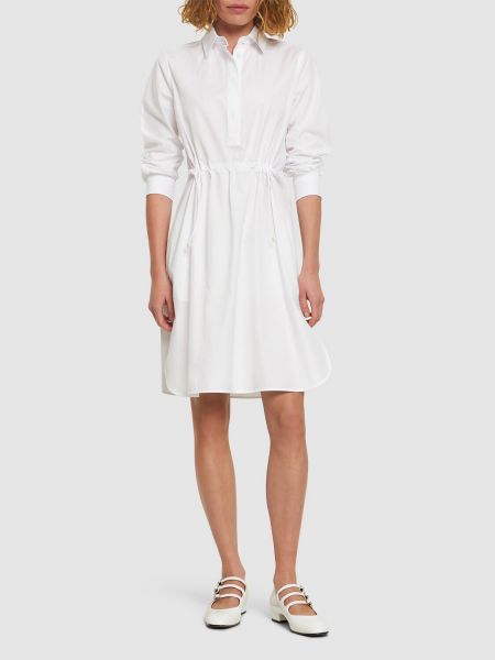 Памучна рокля Max Mara бяло