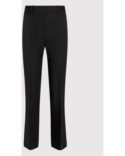 Bavlnené priliehavé nohavice Victoria Victoria Beckham čierna